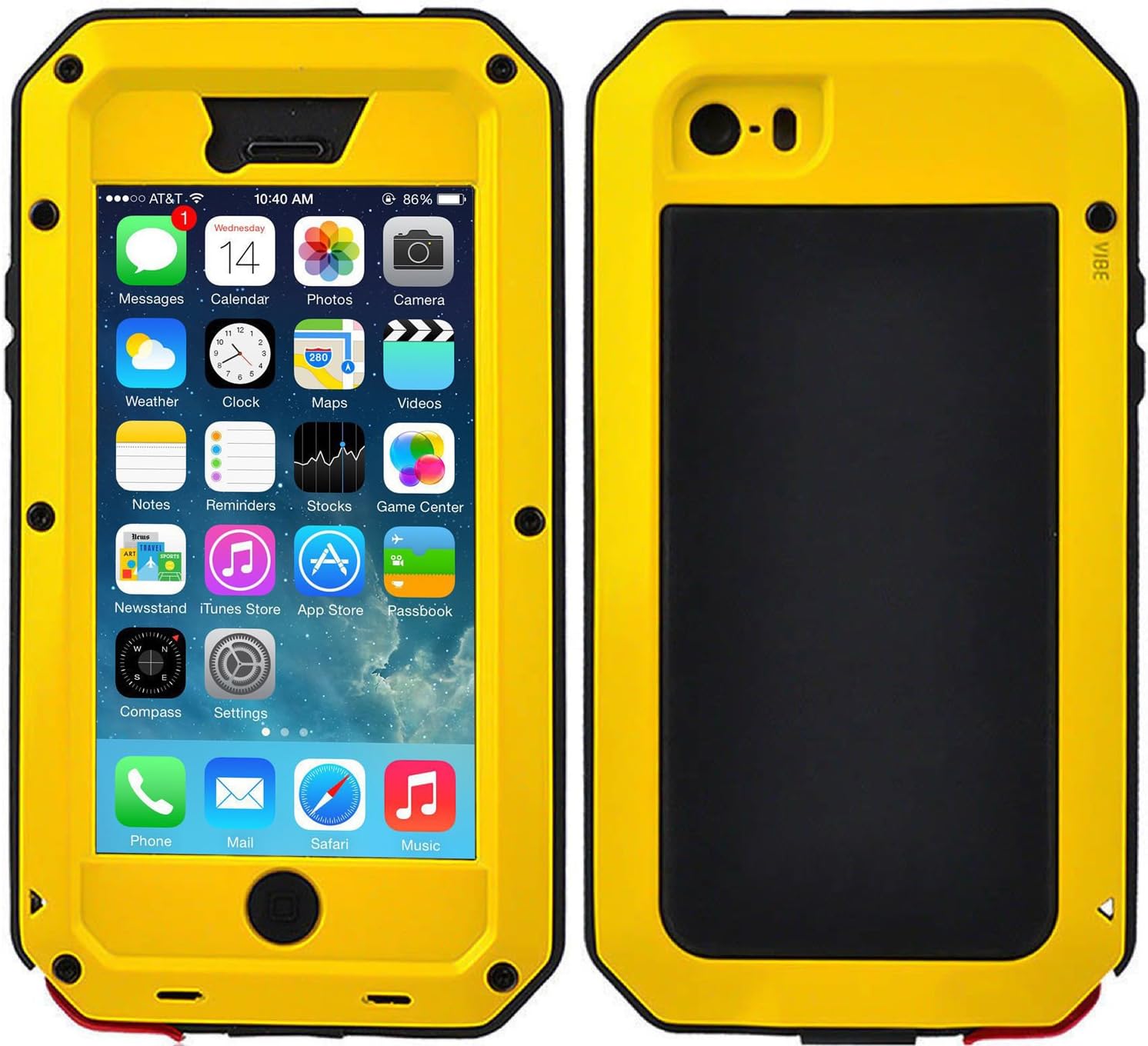 iPhone 8 Plus Case, Purpplex Full Body Protective Shockproof Dustproof Waterproof Luxury Aluminum Alloy Metal Gorilla Glass Cover Case for Apple iPhone 8 Plus/iPhone 7 Plus - Yellow