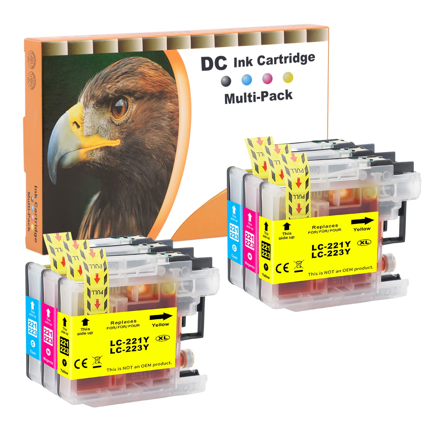 D&C Compatible Ink Cartridge for Brother LC-223 XL for Brother MFC-J4420DW MFC-J4425DW MFC-J4620DW MFC-J4625DW MFC-J480DW MFC-J5320DW MFC-J5620DW MFC-J5625DW MFC-J5720DW MFC-J680DW MFC-J880DW (6-Pack)