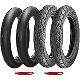 57-203 (for 8" Rim) Heavy Duty E Bike Tires 12.5x2.25 (12-1/2 x2-1/4) Tire &amp; Inner Tube Set with 90&deg; bent Valve for Electric Scooters/Kids Bike