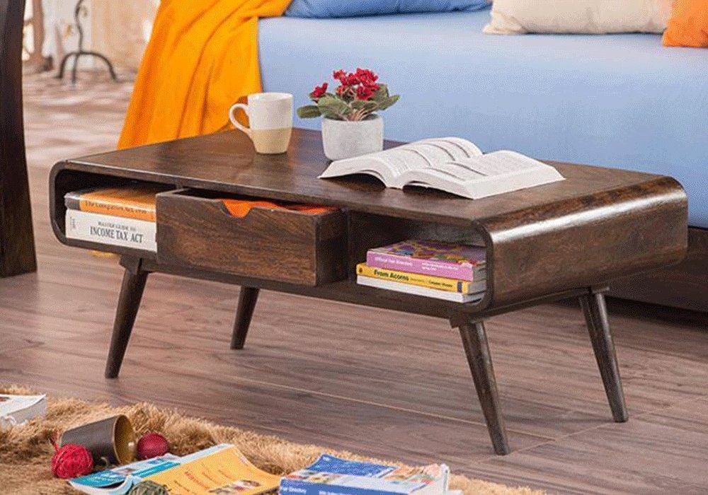 Santosha Decor Sheesham Wood Center Coffee Table for Living Room