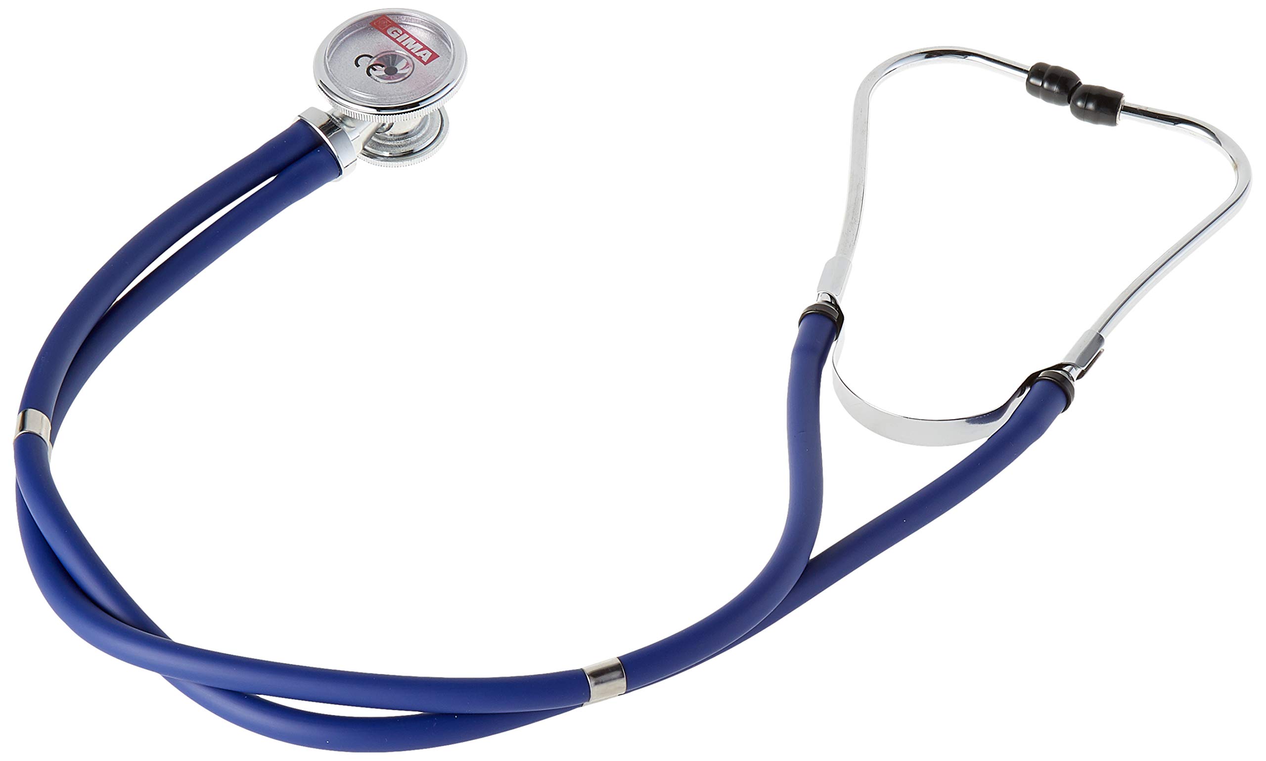 Jotarap Double Head Double Tube Stethoscope, rappaport type stethoscope for cardiology and emergency, blue color
