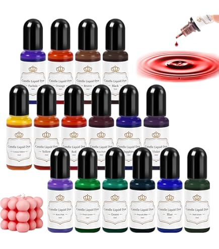 Amazon.com: CANDLEWIC'S 16PK Highly Concentrated Liquid Candle Dyes