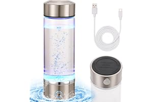 DONGULI Hydrogen Water Bottle Generator Water Ionizer Machine Improve Water in 3Min, Drinking More Water, Rechargeable Hydrogen-Rich Water Bottle with USB-C Charger for Home, Office, Sports, Travel