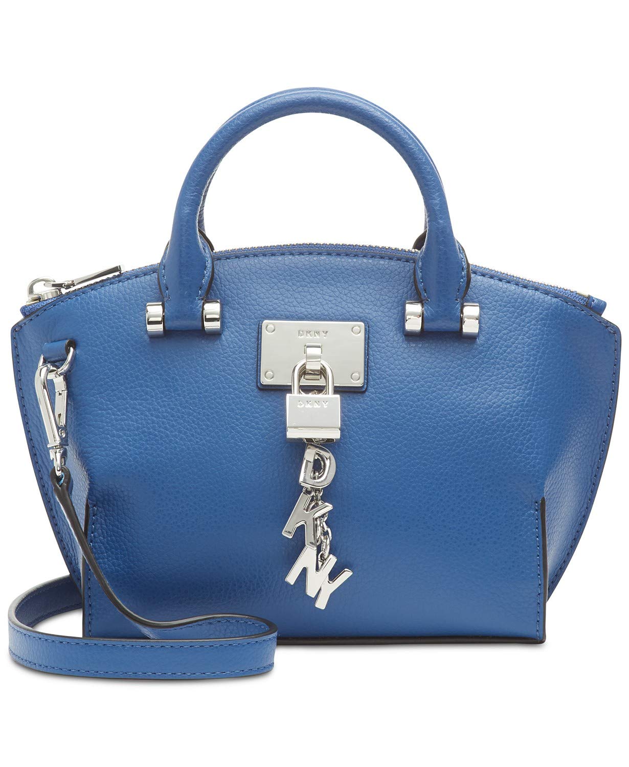 DKNY Elissa Small Leather Blue Crossbody Bag Handbag Purse 795733282204