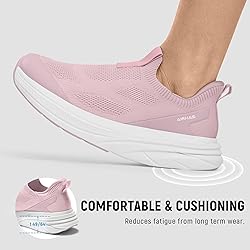 AIRHAS Womens Wide Toe Box Walking Shoes Slip On