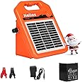 ANDMON MINI400 30 Miles Solar Electric Fence Charger, 0.4 Joule Solar Electric Fence for Livestock, Horses, Cattle Sheep, Solar Fence Charger with Day or Night Mode, Easy Installation