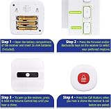 DAYTECH Wireless Caregiver Pager Patient Alert System 2 Call Buttons Receiver view 4