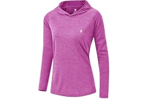Rdruko Women's UPF 50+ Sun Protection Hoodie SPF Long Sleeve Hiking Running Shirts Lightweight