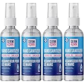 X3 Clean Germ Attack Hand Sanitizer Spray – Alcohol Free and Fragrance Free – Moisturizing Formula – Travel Size 60ml (Pack o