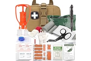 VIIDOO Tactical Ifak Trauma Kit - Emergency First Aid Bleeding Control Kit, Snake Bite & Bee Sting Supplies, Venom Extractor Pump