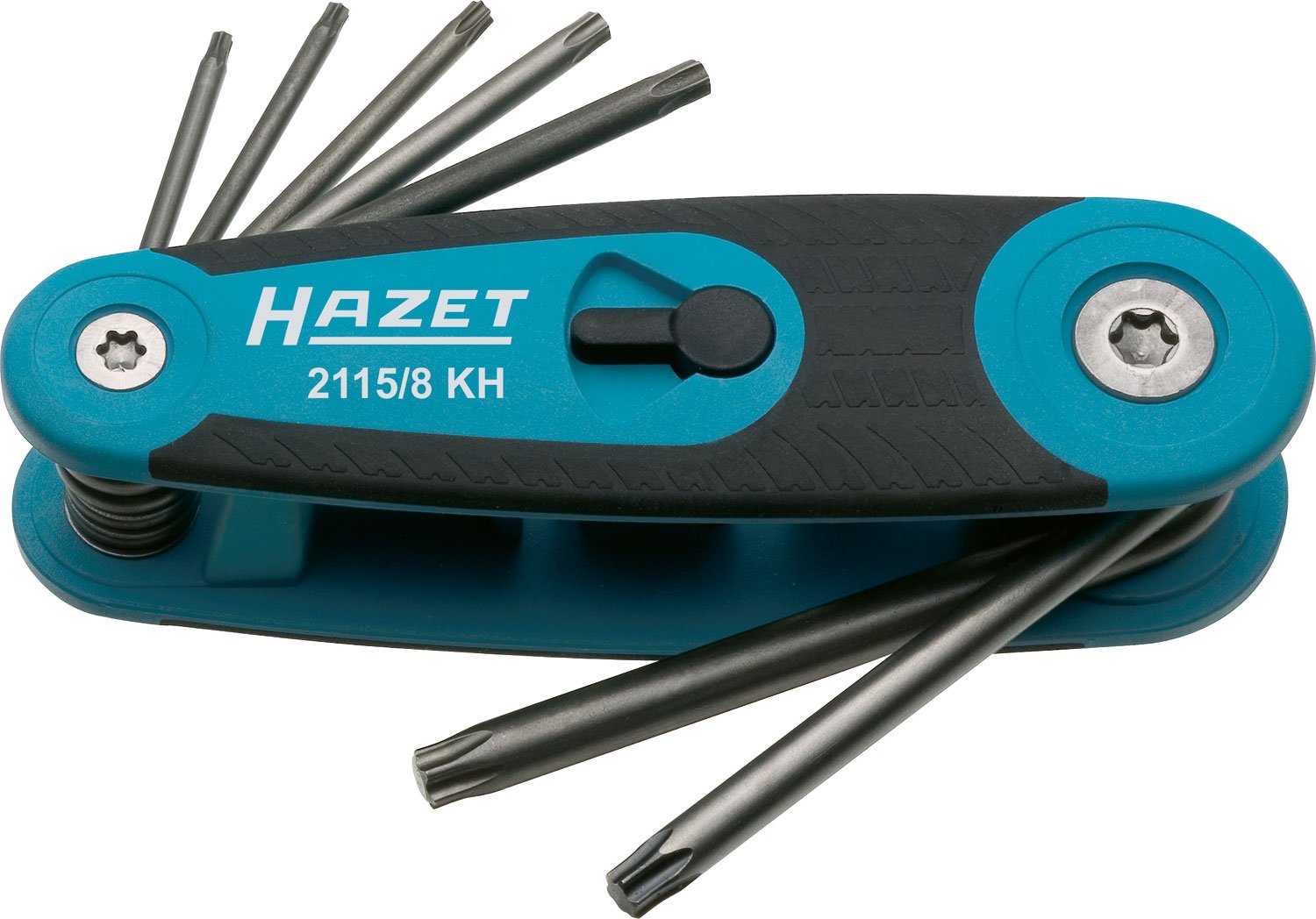 Hazet 2115/8KH Torx Profile Offset Screwdriver Set, 8-piece, Made in Germany, Multi-colour