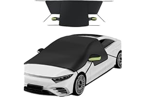 MOKANI Windshield Cover for Snow and Ice, 420D Oxford Fabric Waterproof Car Snow Cover, Magnetic Front Car Windshield Cover, 
