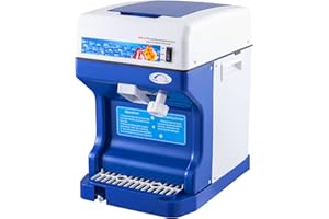 VEVOR 110V Electric Shaved Ice Machine 250W Snow Cone Maker Tabletop w/Adjustable Ice Texture, Ice Shaving Machine 265LBs/hr 