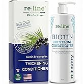 Biotin Hair Growth Conditioner for Hair Loss Natural Thickening Volume Conditioner for Fine Hair Volumizing Deep Treatment for Thinning Color Treated Hair Sulfate Free with Castor Oil for Woman & Men