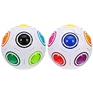 2 Pack Magic Rainbow Ball Cube 3D Puzzle Toys Brain Teaser Intelligence for Children Adults