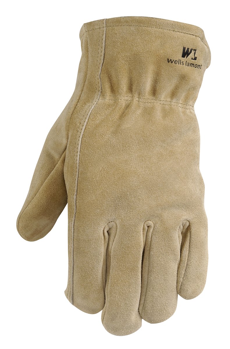 Leather Winter Work Gloves, 100gram Thinsulate Insulation, Split