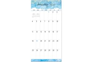 JOURNALTASTIC 2026 Wall Calendar - 12-Month Monthly Wall Calendars, Jan. 2026 - Dec. 2026, Large Print Big Grid Wall Calendar 2026, 12" x 24" (Open), Thick Paper