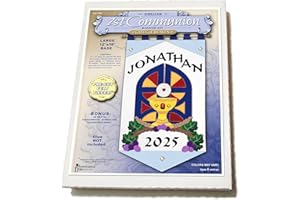 Illuminated Ink First Communion Banner Kit - Gates (Blue - Black Letters, 12 x 18)