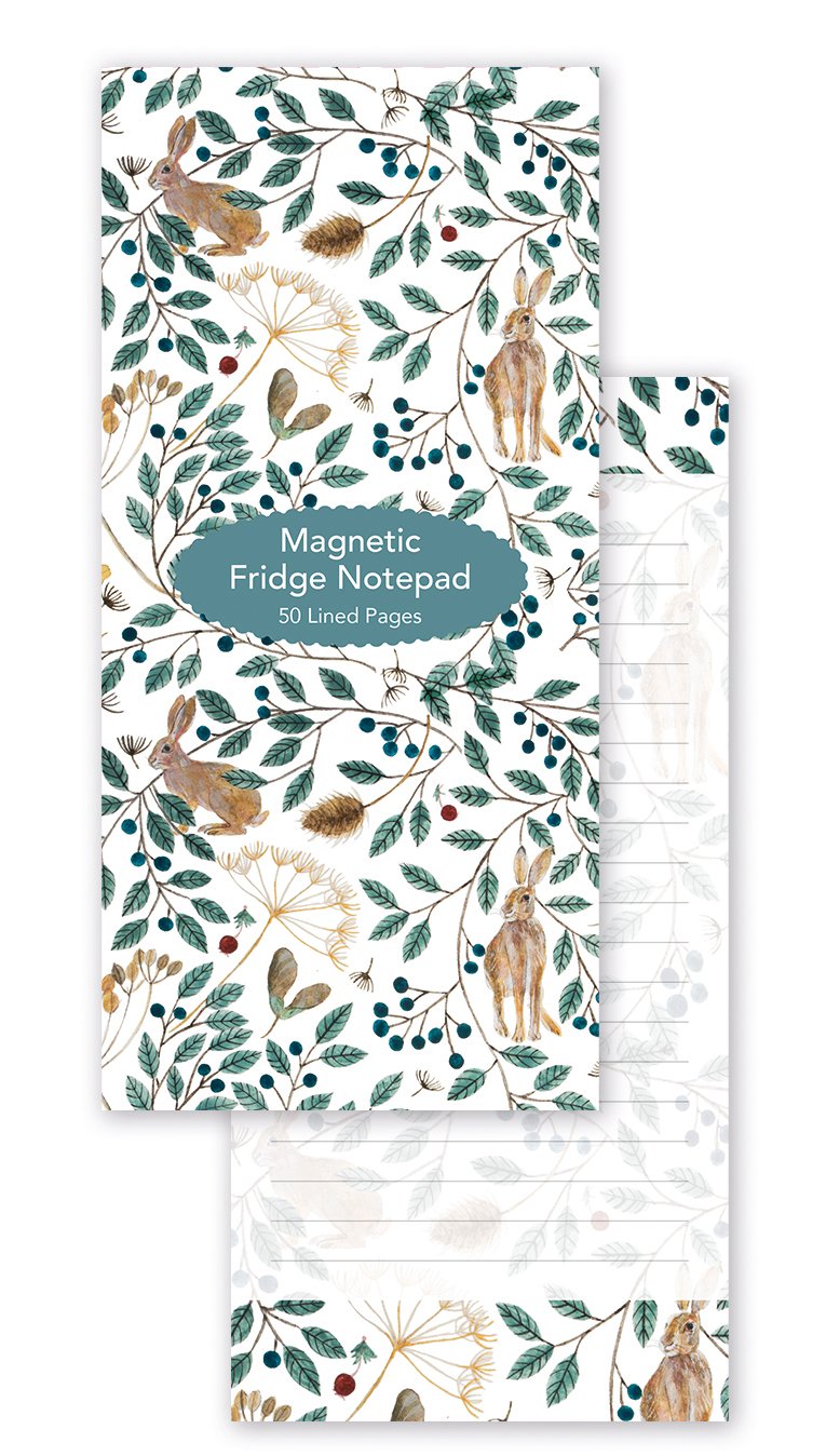Dee Hardwicke - Hares & Berries - Magnetic Fridge Shopping to-Do List Notepad
