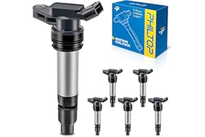 PHILTOP UF594 Ignition Coil Pack, Compatible with 2008-2012 LR2, 2007-2014 XC90, 2010-2016 XC60 3.0L 3.2L, 2011-2016 S60 3.0L, 2007-2015 S80 3.0L 3.2L, 2008-2015 XC70 3.0L 3.2L