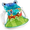 Fisher-Price Portable Baby Chair Sit-Me-Up Floor Seat with Bpa-Free Teether and Crinkle Toy, Froggy Seat Pad