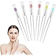 6 PCS Silicone Lip Brush - Yoizyfree Lip Brushes Reusable Lip Mask Applicators Lip Gloss Brush Lipstick Brush Makeup Applicator Beauty Tool Kits for Lipsticks,Lip Gloss,Lip Balm