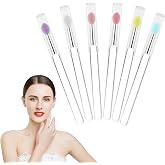 Yoizyfree Reusable Lip Mask Applicators - 6 Pcs Silicone Lip Gloss &amp; Lipstick Brush Set