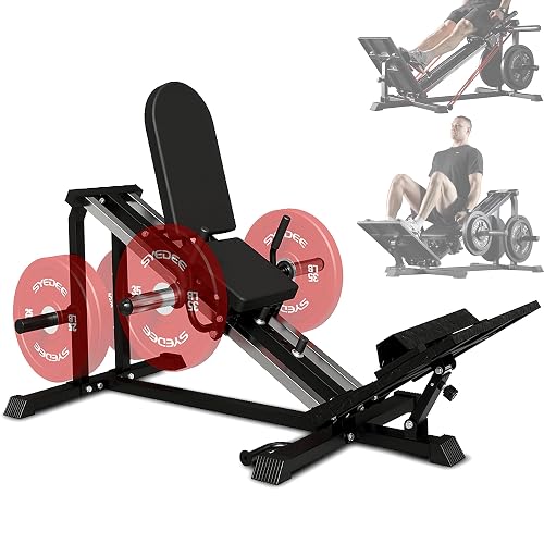 Leg Racer Machine Leg Press Machine, Compact Leg Sled Machine with Band Pegs and Calf ...