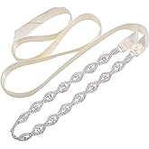 WEZTEZ Crystal Bridal Belts Sash Rhinestone Belt Bridesmaid Gown Sash for Women Accessories Dress Matching