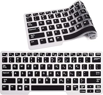 Amazon Com Keyboard Cover Compatible With 14 Dell Latitude E7450 E7470 E5470 E7480 5480 5490 7480 7490 With Pointing Ultra Thin Soft Silicone Dell Latitude 14 Keyboard Protector Skin Black Electronics