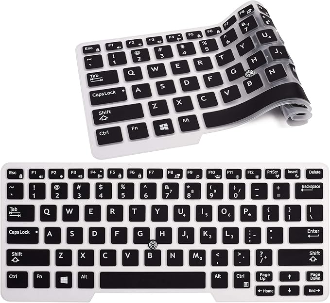 Amazon Com Keyboard Cover Compatible With 14 Dell Latitude E7450 E7470 E5470 E7480 5480 5490 7480 7490 With Pointing Ultra Thin Soft Silicone Dell Latitude 14 Keyboard Protector Skin Black Electronics