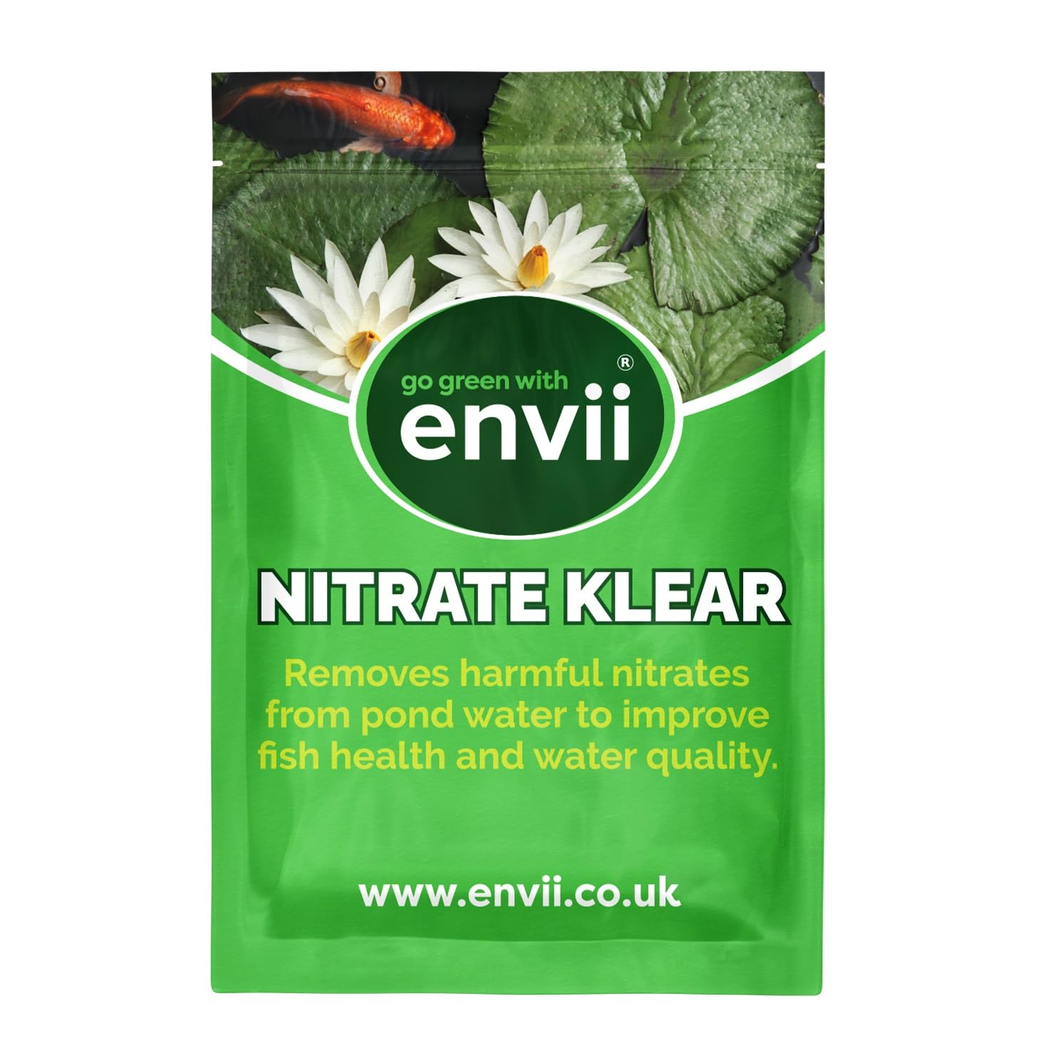 Envii Nitrate Klear – Natural Pond Nitrate Remover, Safe for All Fish & Wildlife, Treats 12,000 Litres of Pond Water