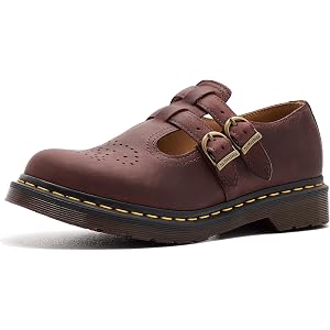 Dr. Martens, Women's, 8065 Mary Jane, Cherry Red 1, 7, Medium