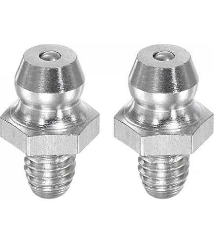 Uxcell 6-Pack M12x1.5mm Stainless Steel Grease Fittings - Metric Straight Hydraulic Fitting Accessories
