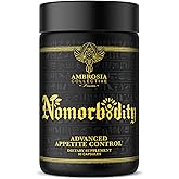 Ambrosia Nomorbidity Advanced Appetite Control & Hunger Management Formula | Appetite Suppressant & Mood Support with KSM-66 Ashwagandha, Garcitrin, and Thinogen