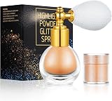 AOOWU Glitter Spray Highlighter Shiny Body & Face Sparkle Powder Body Makeup