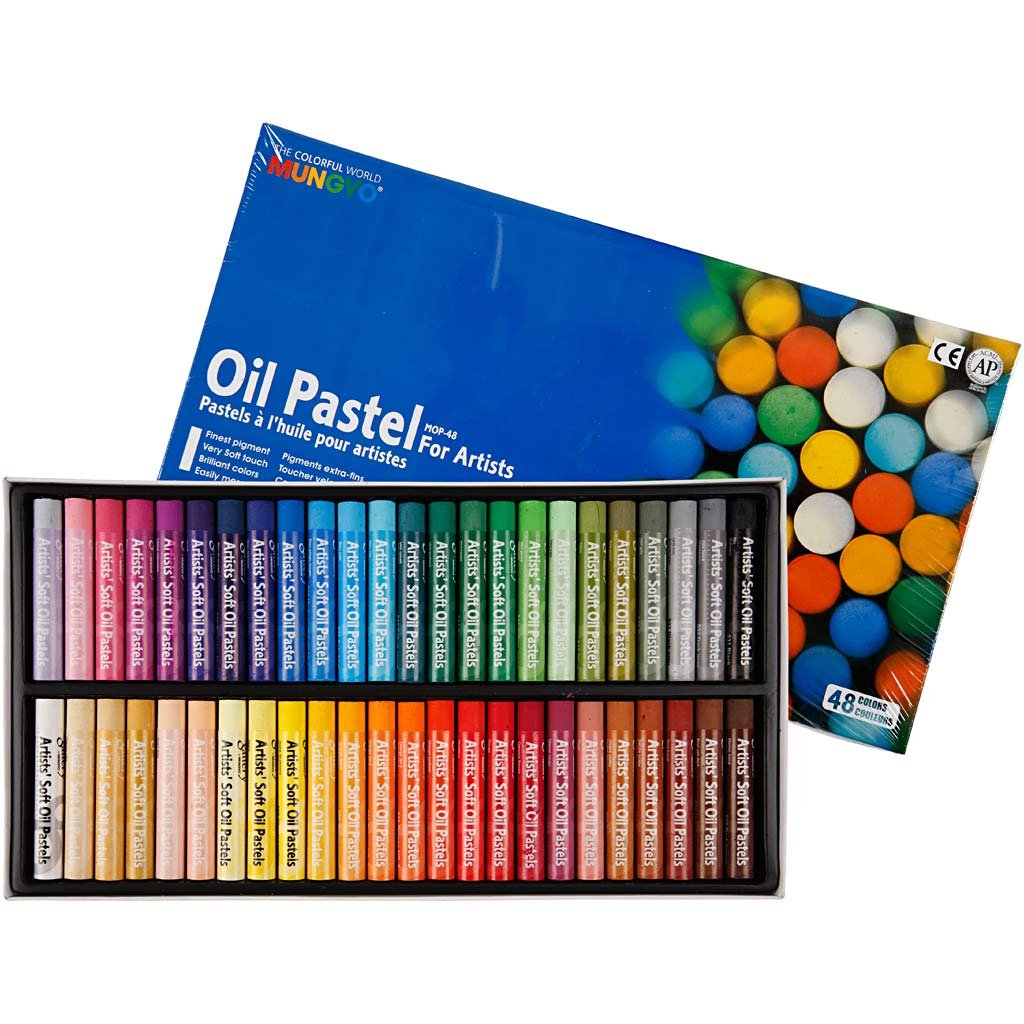 Gallery Oil Pastel, thickness 11 mm, L: 7 mm, asstd colours, Packed in cardboard box, 48asstd