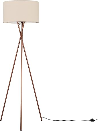 copper tripod floor lamp