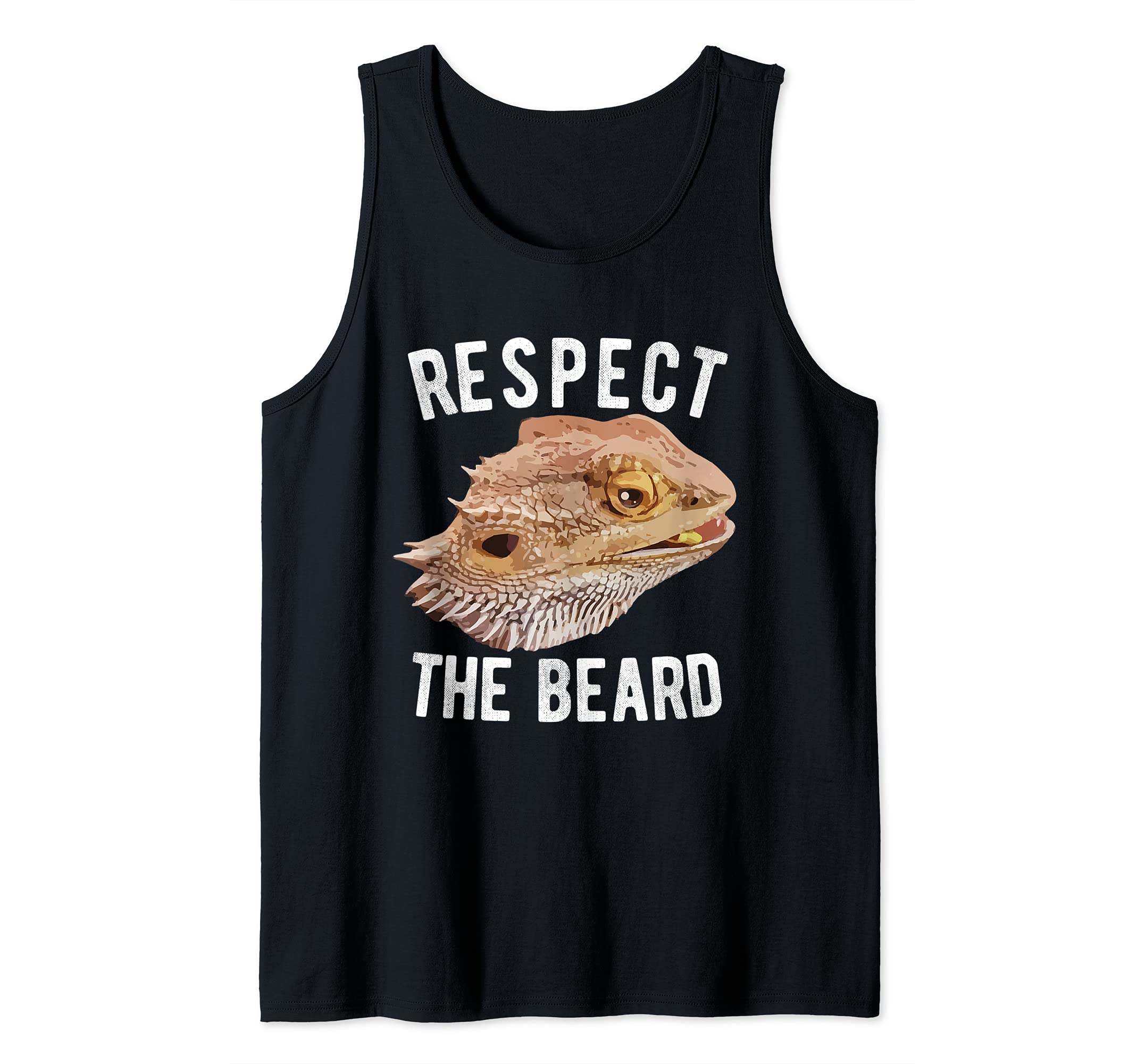 Tiny dinosaur - Lizard Reptile - Respect the Bearded Dragon Tank Top