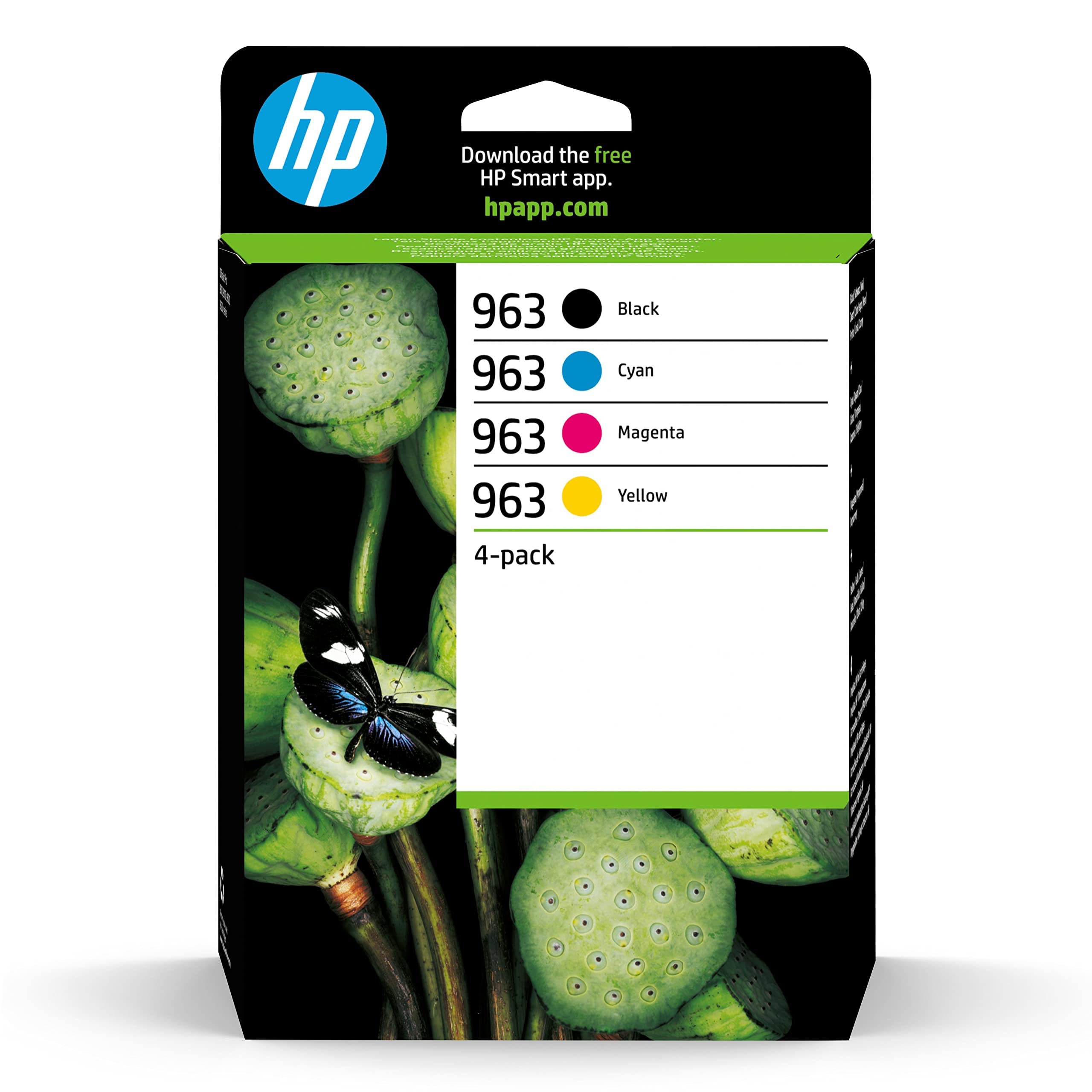 HP 6ZC70AE 963 Original Ink Cartridge, Black/Cyan/Magenta/Yellow, Multipack