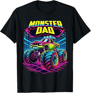 Monster Truck Dad Monster Truck Are My Jam Truck Lovers T-Shirt