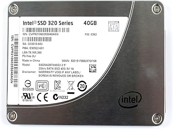 Amazon Com Dell Intel 3 Series 40gb 2 5 Inch Ssdsa2ct040g3 Solid State Drive Ssd 6j0c7 Computers Accessories