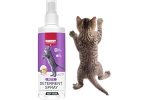 Inscape Data Cat Repellent Spray, Effective Cat Deterrent Spray with Bitter, Anti Scratching Carpet & Plants & Furniture Protector, Indoor & Outdoor Use, 120ML