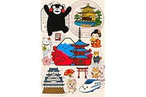 Japan Themed Blank Eki Stamp Book: 4x6 Inch with 108 Unique Photos on Each Page