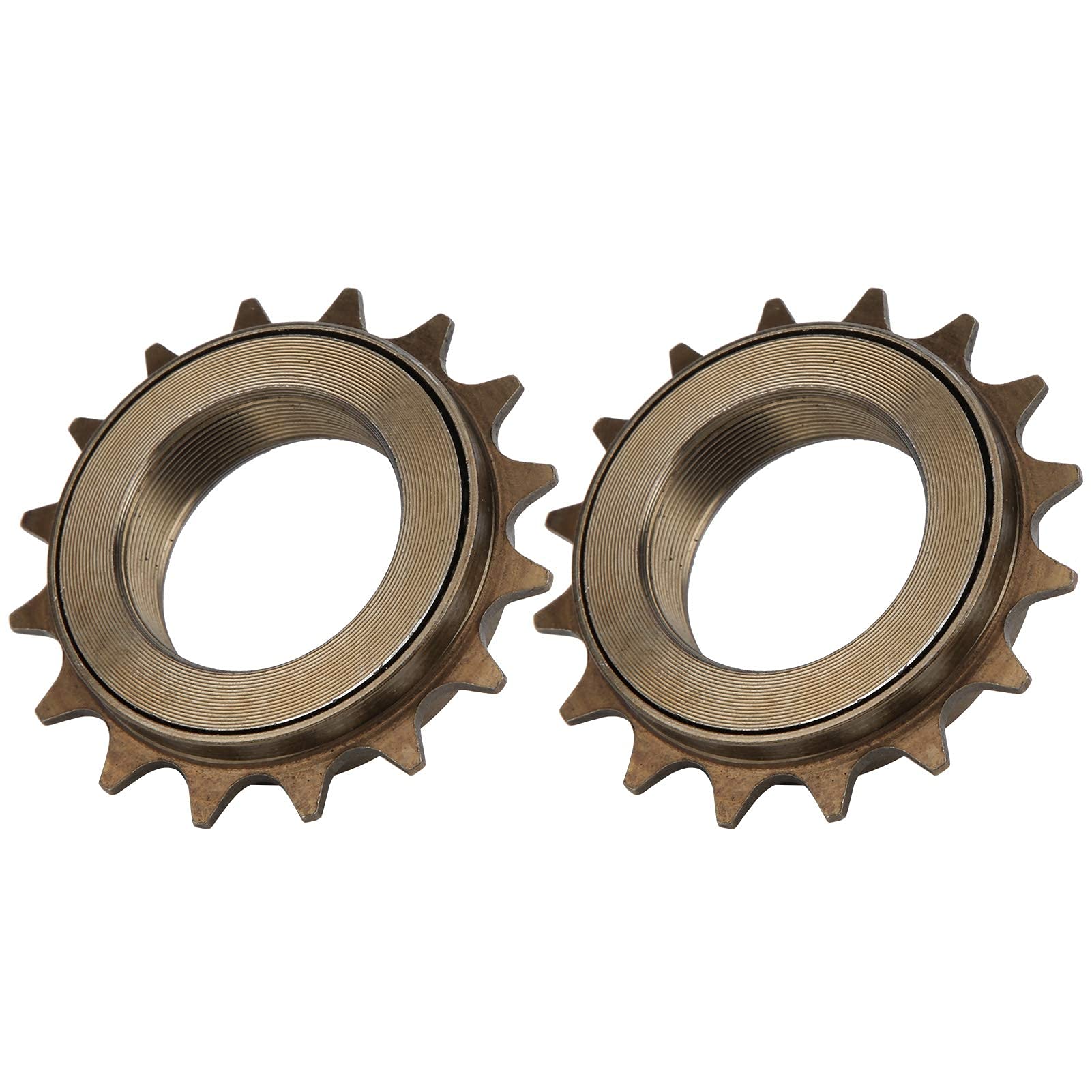 Alomejor 2 Pcs Bike Freewheel Chain Sprocket 16 Teeth Bike Single Speed Freewheel Cassette Sprocket Replacement