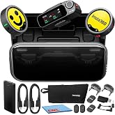 Insta360 Mic Pro (2 TX + 1 RX + Charging Case), Wireless Mini Lavalier | Microphone for iPhone/Camera/Android, Video Recording, Vlogging, Bluetooth, Customizable E-Ink Display + More (14pc Bundle)