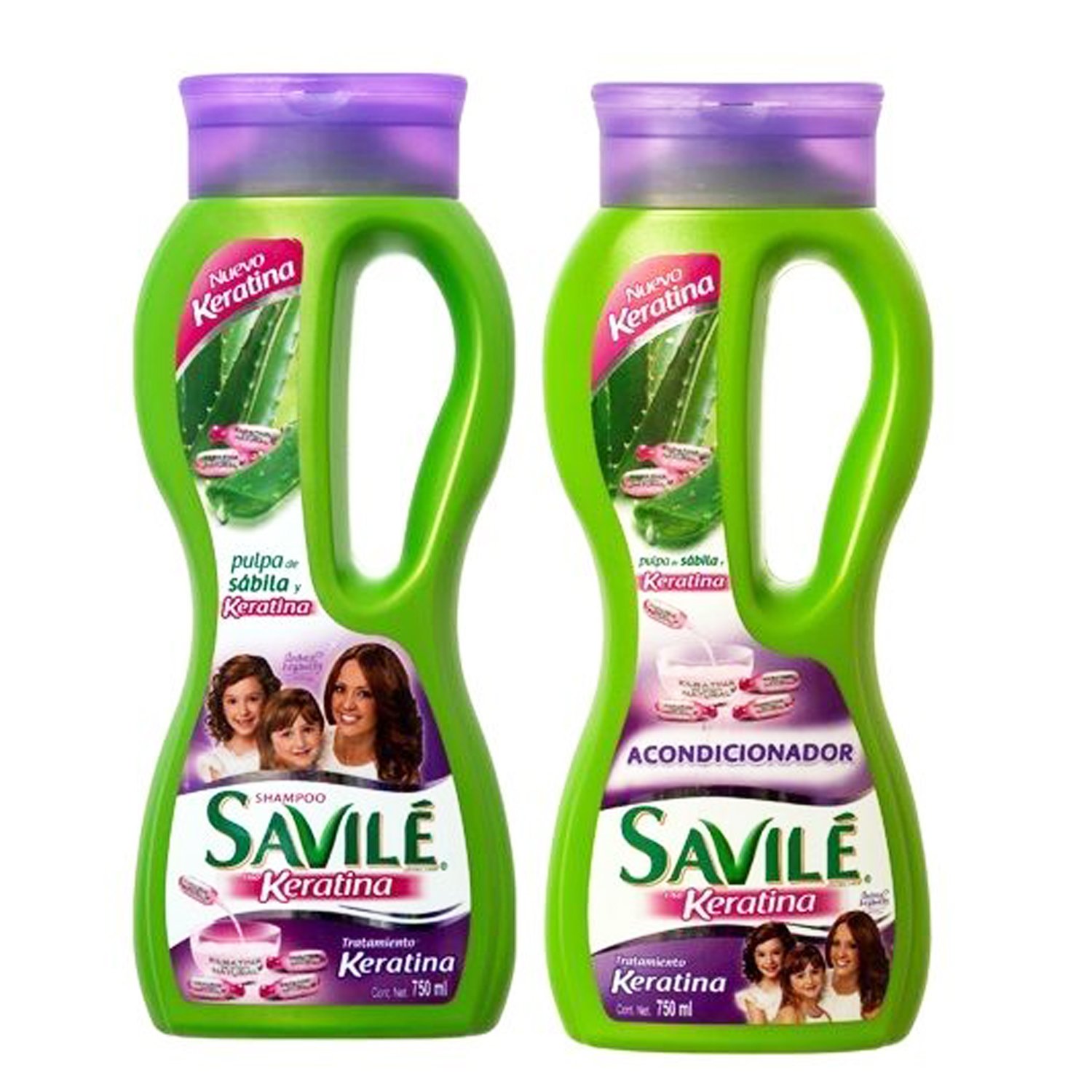 Savile Biotina Pulpa de Sabila y Keratina Shampoo/Acondicionador