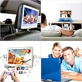 YOOHOO 16.9'' Portable DVD Player with 14.1'' Swivel Screen Blue view 8