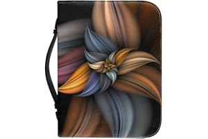 FOR U DESIGNS Classic Leather Bible Cover Floral for Women Large Size Bible Case with Handle and Zipper, Church Protector Bib