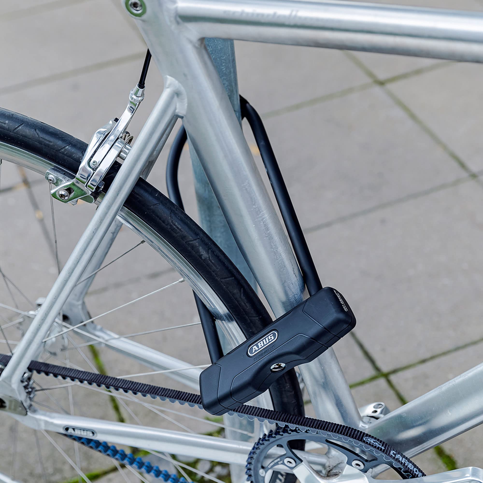 ABUS Bügelschloss Granit 460 + USH460-Halterung - Fahrradschloss mit Rundbügel Sicherheitslevel 9-300 mm Bügelhöhe 4